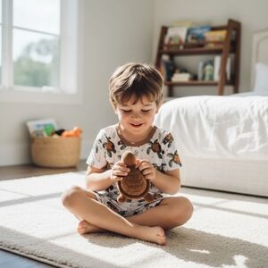 Kids Sea Turtle Print Pajama Set Short Sleeve Shirt and Shorts Sleepwear NWT 3t